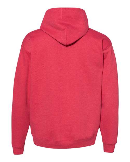 Unisex EcoSmart® Hooded Sweatshirt - Heather Red Back