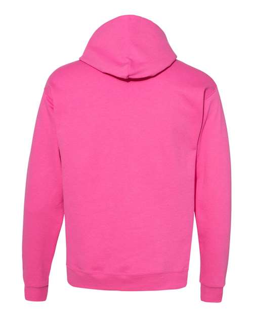 Unisex EcoSmart® Hooded Sweatshirt - Wow Pink Back