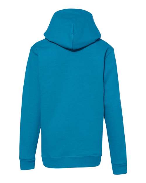 Youth EcoSmart® Hooded Sweatshirt - Teal Back