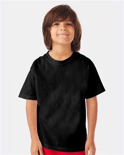 ComfortWash by Hanes Youth Garment-Dyed T-Shirt - Model Front
