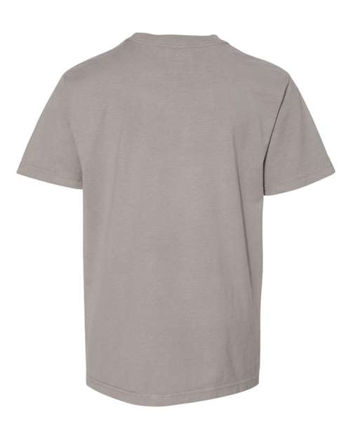 Youth Garment-Dyed T-Shirt - Concrete Grey Back