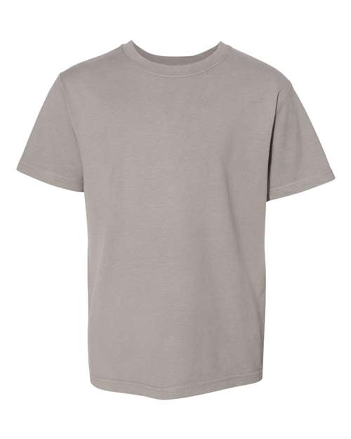 Youth Garment-Dyed T-Shirt - Concrete Grey Front