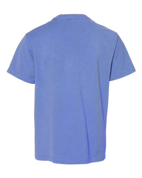 Youth Garment-Dyed T-Shirt - Deep Forte Blue Back