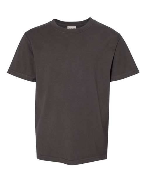Youth Garment-Dyed T-Shirt - New Railroad Grey Front