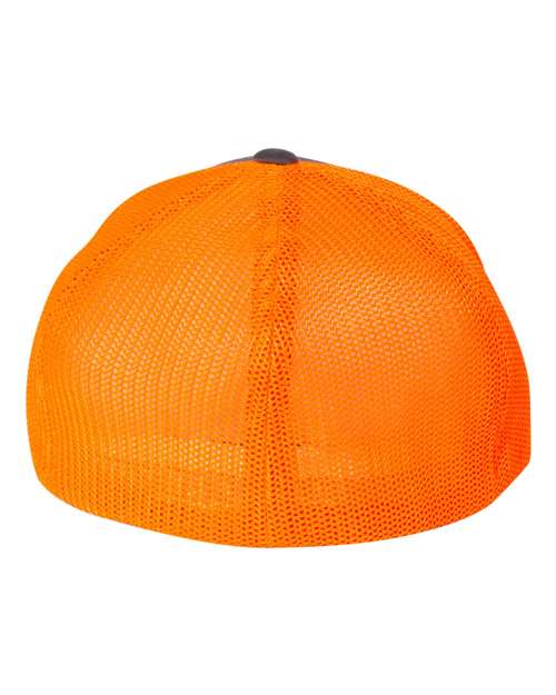 Trucker Cap - Charcoal/ Neon Orange Back