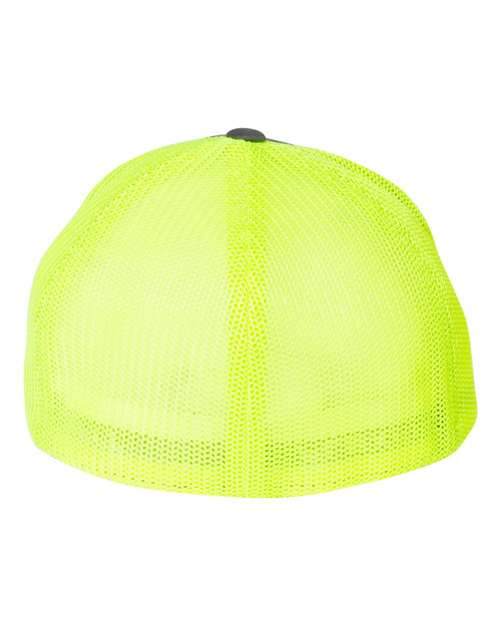 Trucker Cap - Charcoal/ Neon Yellow Back