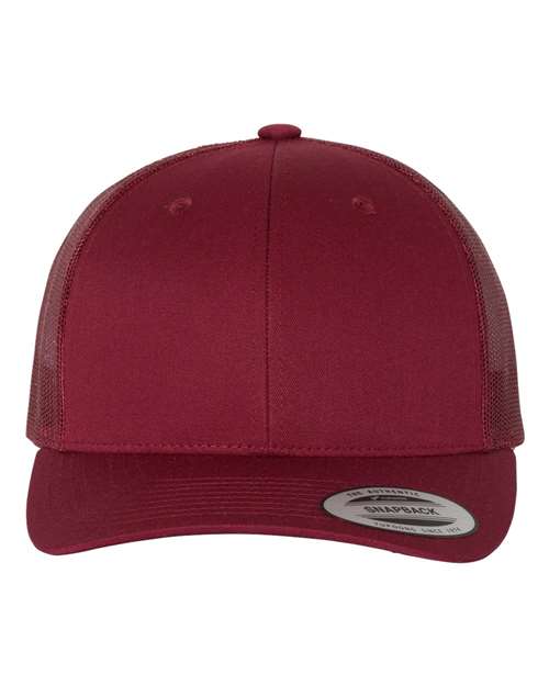Retro Trucker Cap - Cranberry Front