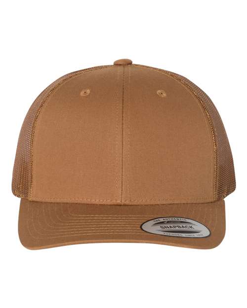 Retro Trucker Cap - Caramel Front
