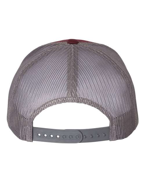 Retro Trucker Cap - Maroon/ Grey Back