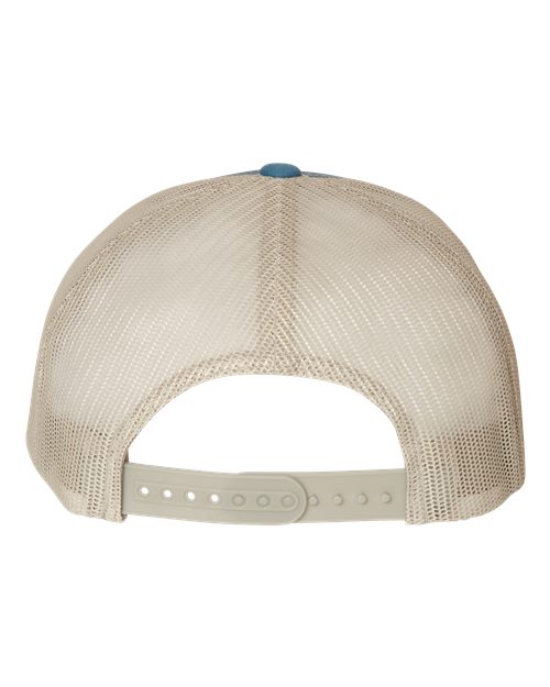 Retro Trucker Cap - Steel Blue/ Silver Back