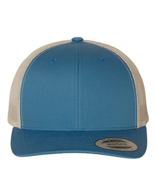 Retro Trucker Cap - Steel Blue/ Silver Front