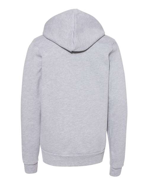 Youth Sponge Fleece Hoodie Sweatshirt - Athletic Heather Back