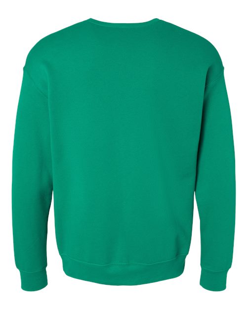 Unisex Sponge Fleece Drop Shoulder Crewneck Sweatshirt - Kelly Back