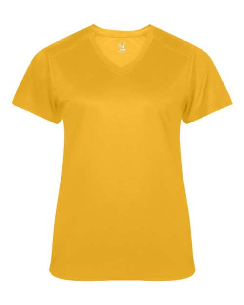Women's  Ultimate SoftLock™ V-Neck T-Shirt - Gold Front