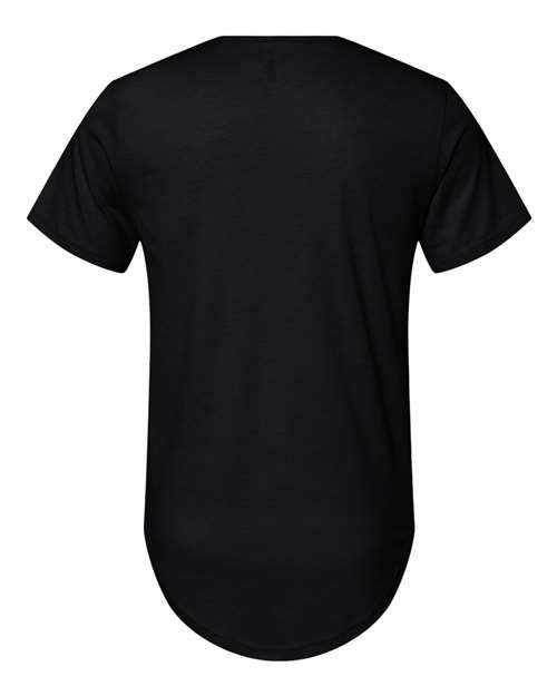 Men's Jersey Curved Hem Tee - Black Back