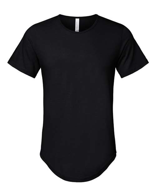 Men's Jersey Curved Hem Tee - Black Front