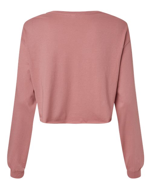 Women's FWD Fashion Crop Long Sleeve Tee - Mauve Back