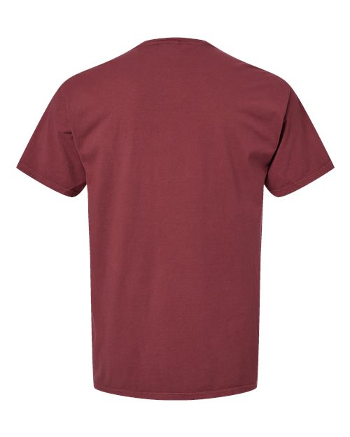Unisex Garment-Dyed Pocket T-Shirt - Cayenne Back