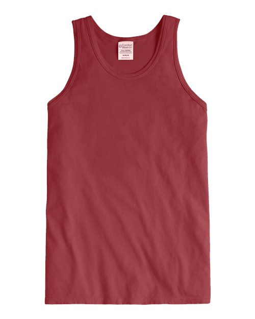 Unisex Garment-Dyed Unisex Tank Top - Cayenne Front