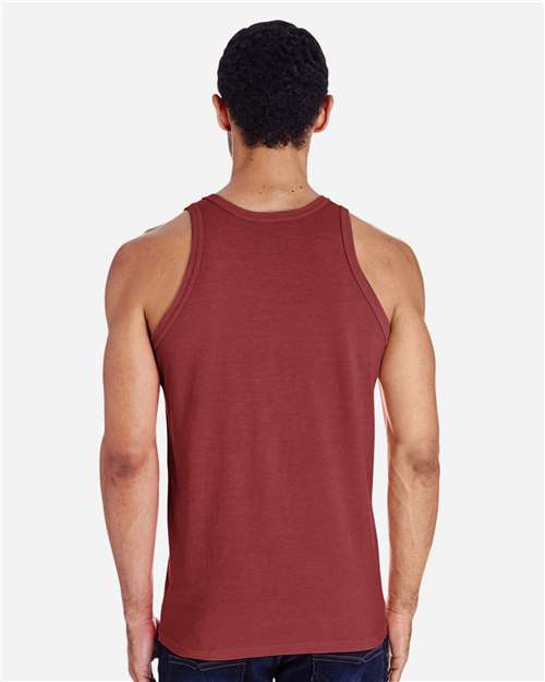Unisex Garment-Dyed Unisex Tank Top - Cayenne Back