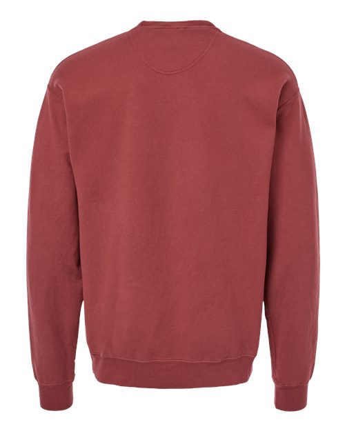 Unisex Garment-Dyed Crewneck Sweatshirt - Cayenne Back