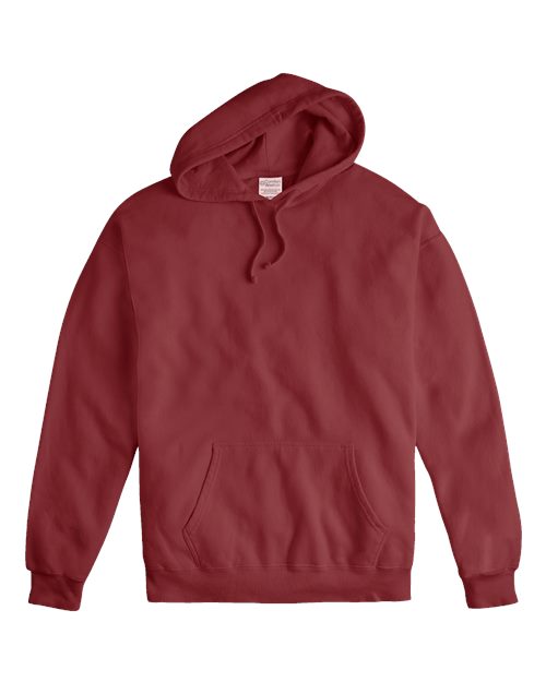 Unisex Garment-Dyed Hooded Sweatshirt - Cayenne Front