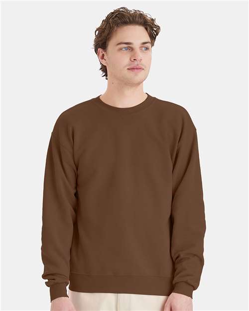Hanes Unisex EcoSmart® Crewneck Sweatshirt - Model Front