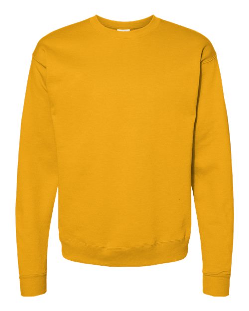 Hanes Unisex EcoSmart® Crewneck Sweatshirt - Gold Front
