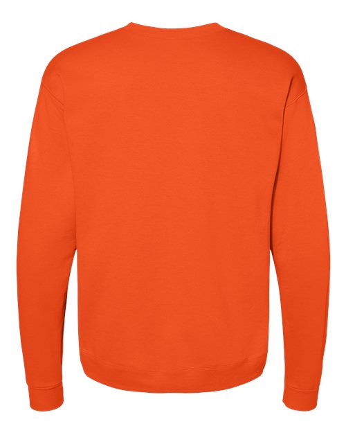Unisex EcoSmart® Crewneck Sweatshirt - Orange Back