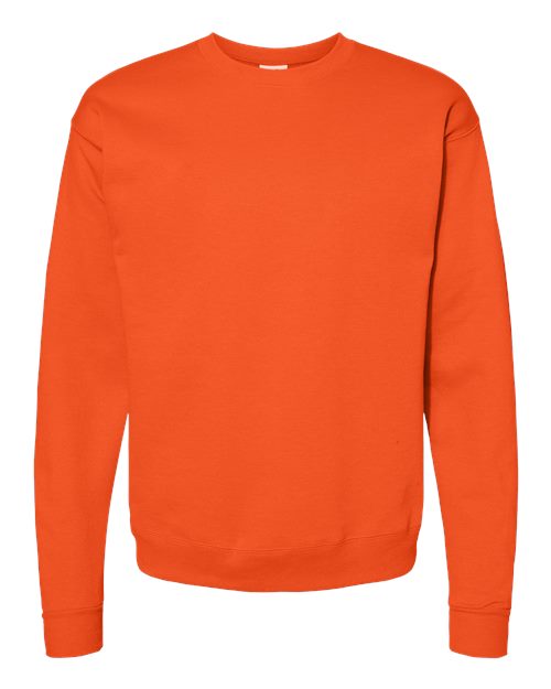 Unisex EcoSmart® Crewneck Sweatshirt - Orange Front