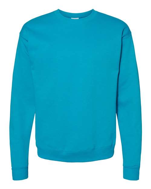 Hanes Unisex EcoSmart® Crewneck Sweatshirt - Teal Front