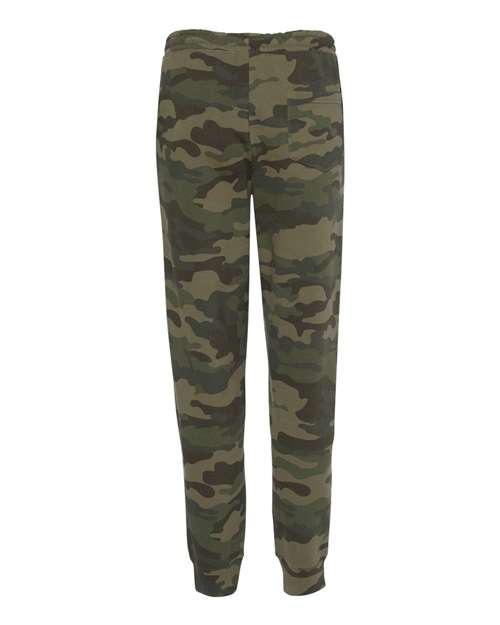 Men's Midweight Fleece Sweatpants - Forest Camo Back