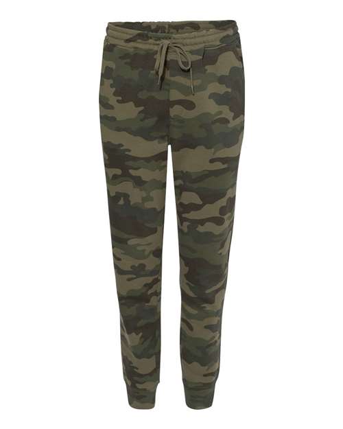 Men's Midweight Fleece Sweatpants - Forest Camo Front