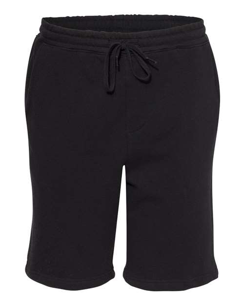 Men's Midweight Fleece Shorts - Black Front