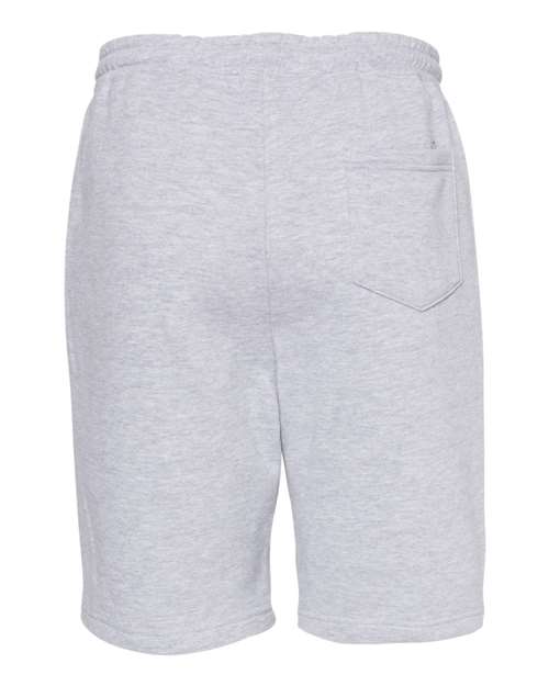 Men's Midweight Fleece Shorts - Grey Heather Back