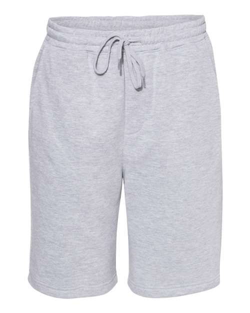 Men's Midweight Fleece Shorts - Grey Heather Front