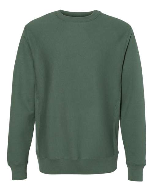 Unisex Legend Premium Heavyweight Cross-Grain Crewneck Sweatshirt - Alpine Green Front