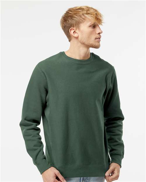Independent Trading Co. Unisex Legend Premium Heavyweight Cross-Grain Crewneck Sweatshirt - Model Front