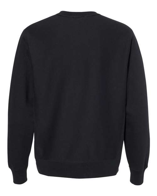 Unisex Legend Premium Heavyweight Cross-Grain Crewneck Sweatshirt - Black Back
