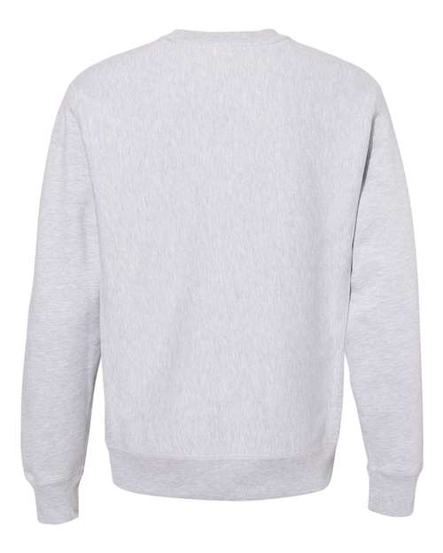 Unisex Legend Premium Heavyweight Cross-Grain Crewneck Sweatshirt - Grey Heather Back