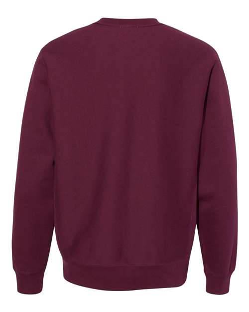 Unisex Legend Premium Heavyweight Cross-Grain Crewneck Sweatshirt - Maroon Back