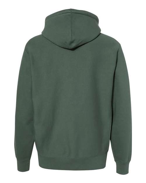 Unisex Legend Premium Heavyweight Cross-Grain Hooded Sweatshirt - Alpine Green Back