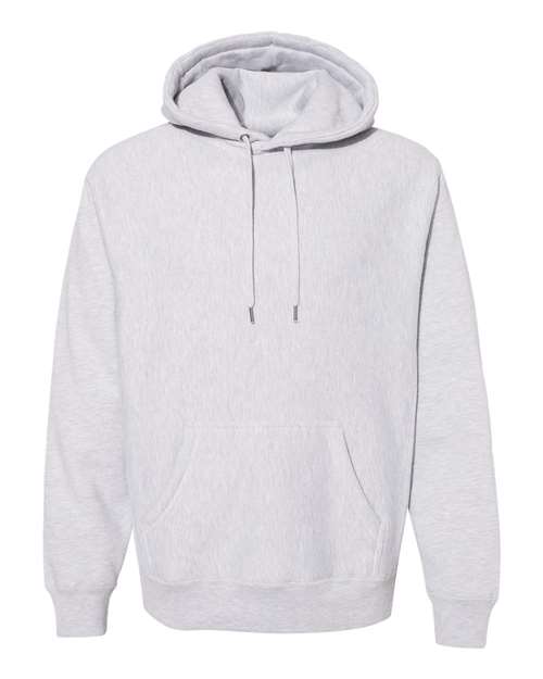 Unisex Legend Premium Heavyweight Cross-Grain Hooded Sweatshirt - Grey Heather Front