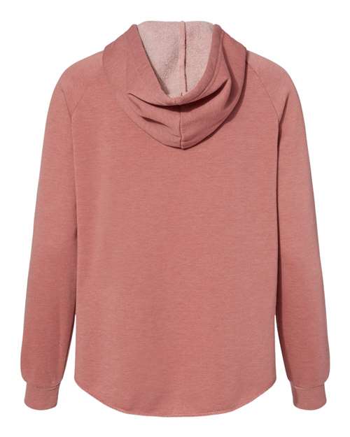 Women's California Wave Wash Full-Zip Hooded Sweatshirt - Dusty Rose Back