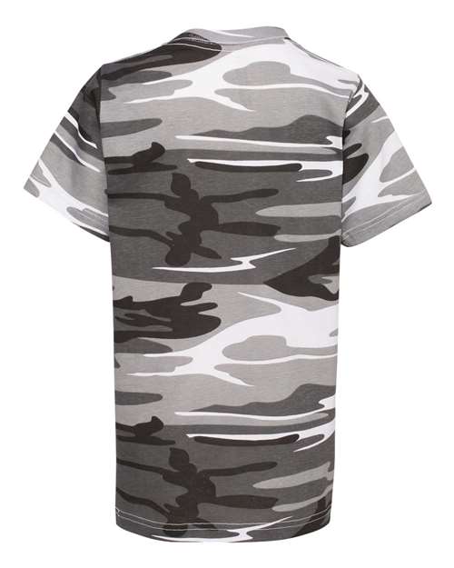 Youth Camouflage T-Shirt - Urban Woodland Back