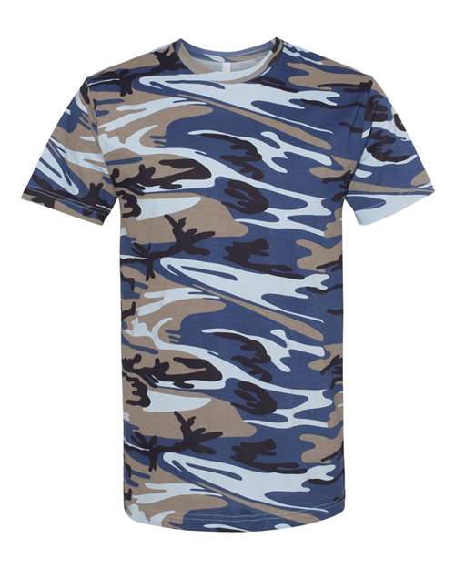 Men's Camo Tee - Blue Woodland Front