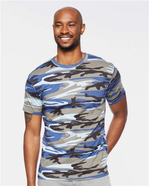 Code Five Unisex Camo Tee - Model Front
