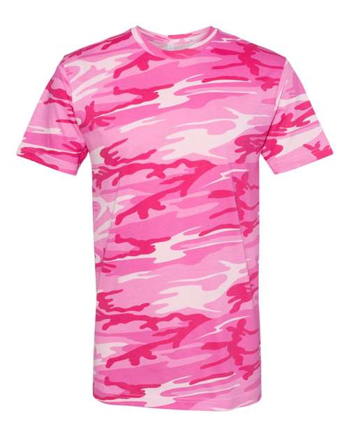Men's Camo Tee - Pink Woodland Front