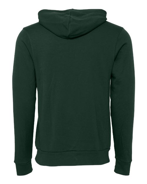 Unisex Sponge Fleece Hoodie Sweatshirt - Forest Back