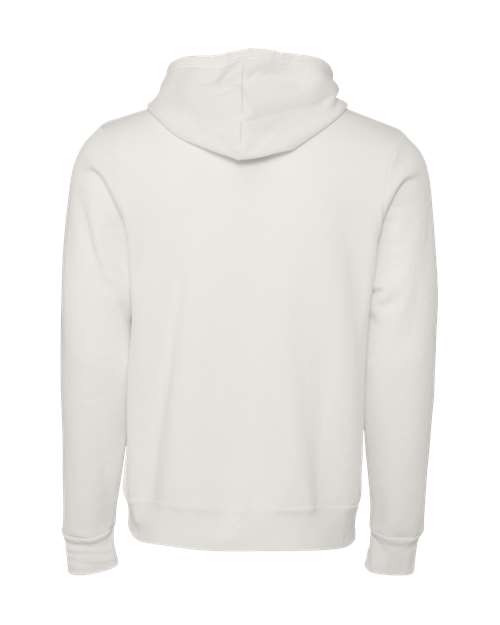 Unisex Sponge Fleece Hoodie Sweatshirt - Vintage White Back